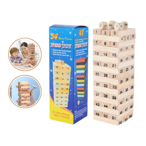 Bộ Rút Gỗ Cao Cấp - Bộ Xếp Gỗ Cho Bé Số 54