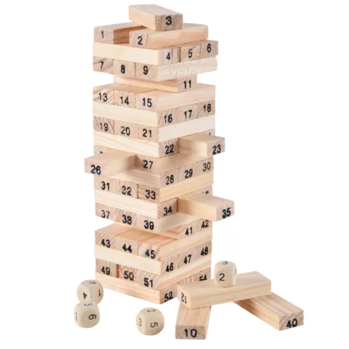 Bộ Rút Gỗ Cao Cấp - Bộ Xếp Gỗ Cho Bé Số 54