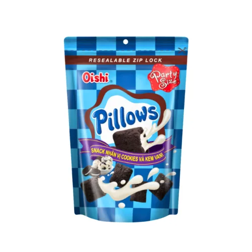 Bánh Quy Nhân Kem Socola OISHI PILLOWS Vị Cookies Vani 80g phù hợp để tham khảo khi chọn OISHI PILLOWS