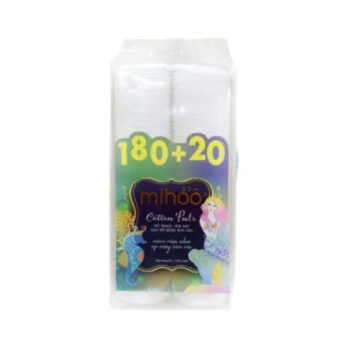 Khám phá Bông Tẩy Trang Mihoo 100% Cotton (200 Miếng) thuộc nhóm Bông tẩy trang, tăm bông