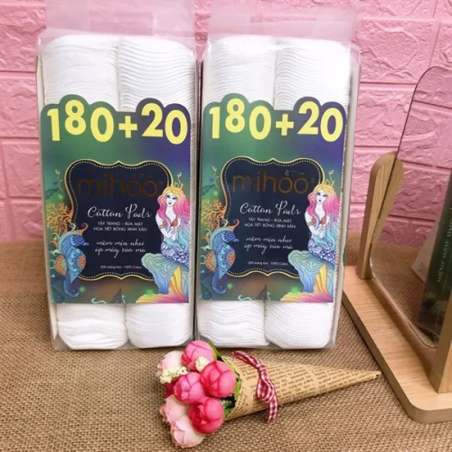 Phân phối bông Tẩy Trang Mihoo 100% Cotton (200 Miếng)