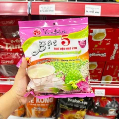 Bột 5 Thứ Đậu Hạt Sen Bích Chi Không Đường 350g - Bịch Màu Hồng