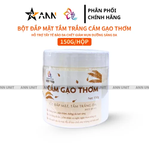 Bảng giá sỉ bột Đắp Mặt Tắm Trắng Da Cám Gạo Thơm Nguyên Chất T&T Beauty 150g/Hộp