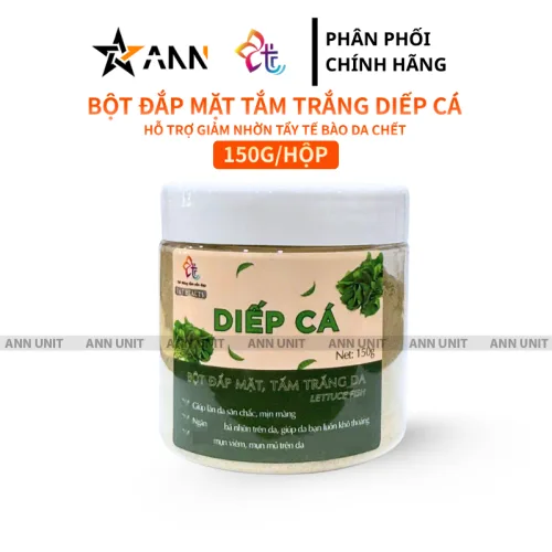 Sỉ bột Đắp Mặt Tắm Trắng Da Diếp Cá Nguyên Chất T&T Beauty 150g/Hộp