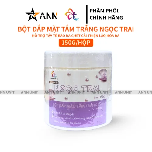 T&T Beauty Bột Ngọc Trai Đắp Mặt Tắm Trắng Nguyên Chất 150g