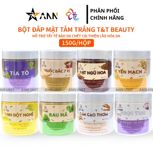 Bột Đắp Mặt Tắm Trắng Da T&T Beauty Nguyên Chất 150g/Hộp
