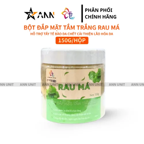 Bột Rau Má Nguyên Chất T&T Beauty Đắp Mặt, Tắm Trắng Da 150g/Hộp