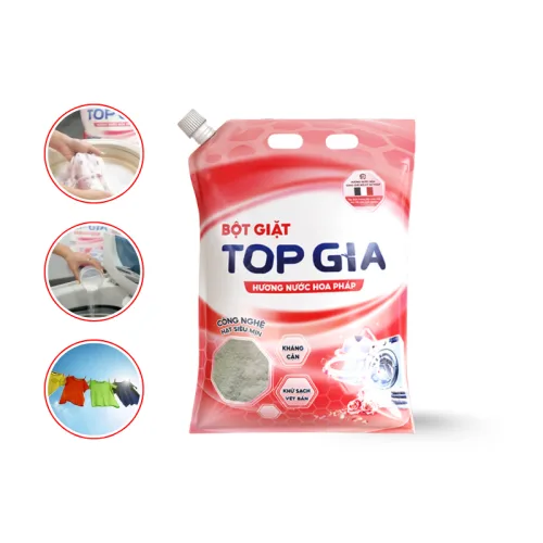 Khám phá Bột Giặt Quần Áo Top Gia 5kg Hương Nước Hoa Pháp thuộc nhóm topgia