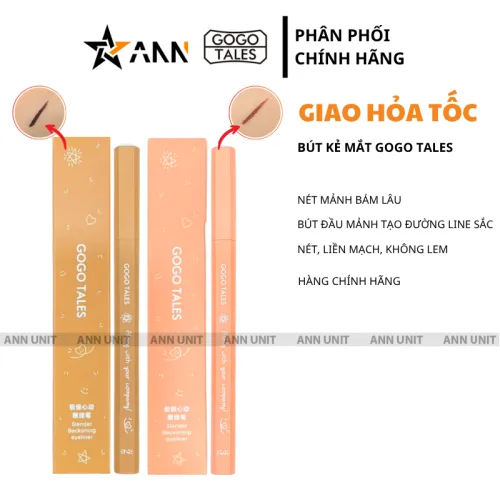 Bút kẻ mắt Gogo Tales với nét mảnh, không lem và lâu trôi