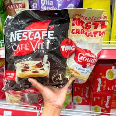Cà Phê Đen Đá NesCafé Café Việt 560g (35 Gói x 16g) + Tặng 1 Sữa Đặc Có Đường 388g
