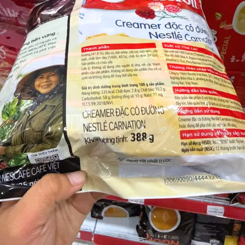 NesCafé Café Việt Đen Đá 560g (35 Gói x 16g) + Tặng 1 Sữa Đặc Có Đường 388g