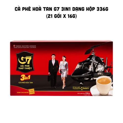 Phân phối cà Phê Hoà Tan G7 3in1 Dạng Hộp 336g