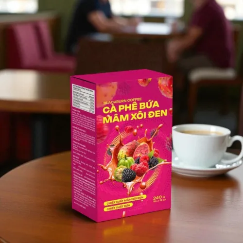 Cà phê bứa mâm xôi đen Blackberry Coffee 16g, hộp 15 gói
