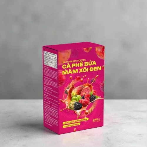 Cà phê bứa mâm xôi đen Blackberry Coffee 16g, hộp 15 gói