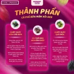 Cà phê bứa mâm xôi đen Blackberry Coffee 16g, hộp 15 gói