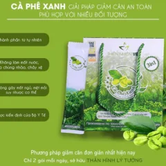 Cafe xanh Thiên Nhiên Việt hộp lớn 30 gói