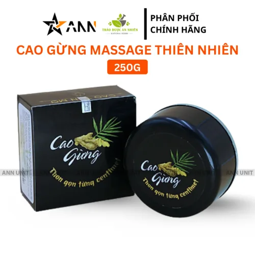 Cao Gừng Tan Mỡ Bụng Thiên Nhiên Việt 250g Phiên Bản 2025 - Tặng Cao Gừng Nghệ Đỏ