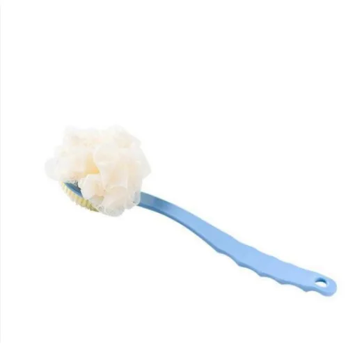 Bàn Chải Chà Lưng Hai Đầu Kèm Bông Tắm Dài 35cm