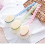 Bàn Chải Chà Lưng Hai Đầu Kèm Bông Tắm Dài 35cm