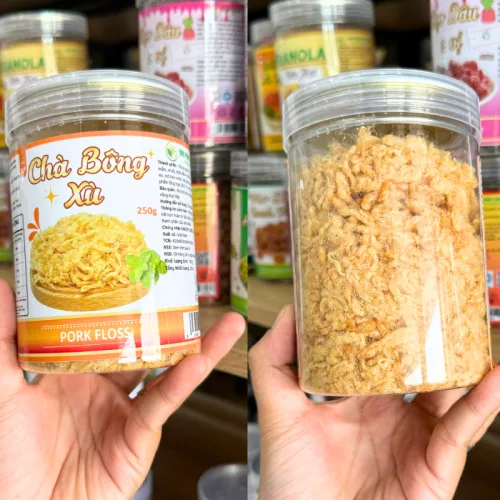 Hình ảnh Chà Bông Heo Xù Đặc Biệt 250g Hộp Pet trong bộ sưu tập Thực phẩm 3 miền xanh