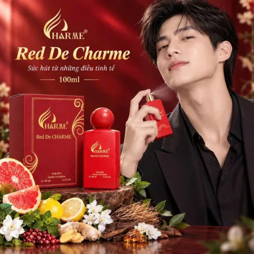 Charme Red De Charme Extrait De Parfum: nhãn chai nói gì?