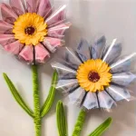 [Có Đèn Chớp] Hoa Gài Tiền - Hoa Gắn Tiền - Hoa Đựng Tiền Hướng Dương Trong Suốt - Hoa Sáp