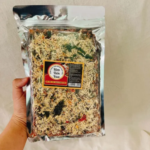 Cơm Cháy Gạo Lứt Rong Biển Chà Bông Tiến Vua Thơm Ngon Túi Zip 180g