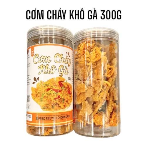 Cơm Cháy Lắc Khô Gà Thơm Ngon 300g Hộp