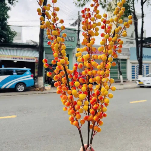 Phân phối combo 10 cành đông đào vàng 12 nhánh