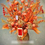 Phân phối combo 10 cành đông đào vàng 12 nhánh