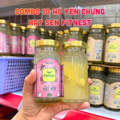 Combo 10 Hũ Nước Yến Chưng Hạt Sen FitNest 150ml