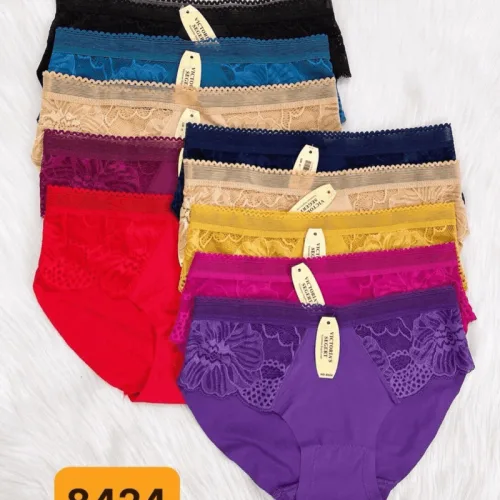 Combo 10 quần lót nữ vải su phối ren