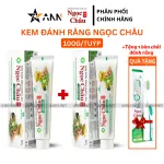 Phân phối combo 2 Cây Kem Đánh Răng Ngọc Châu Trắng Răng 100g/Tuýp - Kem Đánh Răng Dược Liệu + Tặng 1 Bài Chải Đánh Răng