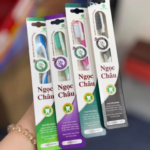 Combo 2 Cây Kem Đánh Răng Ngọc Châu Truyền Thống 100g/Tuýp - Kem Đánh Răng Dược Liệu + Tặng 1 Bài Chải Đánh Răng