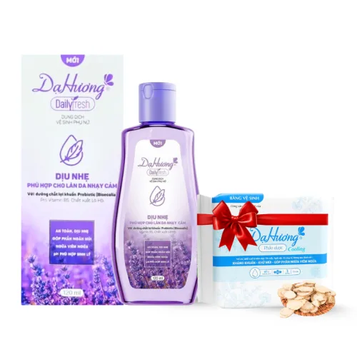 Sỉ combo 2 Chai Dung Dịch Vệ Sinh Dạ Hương Daily Fresh Dịu Nhẹ Màu Tím 120ml/chai