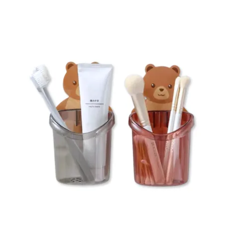 Khám phá Combo 2 Cốc Dán Tường Hình Gấu - Cốc Đựng Kem Đánh Răng Dao Cạo Râu Cắm Bút 10.5x8x9.5cm thuộc nhóm Đồ dùng phòng tắm