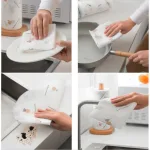Phân phối combo 2 Cuộn Khăn Giấy Lau Bếp Đa Năng Tái Sử Dụng Nhiều Lần 6x6x19.5cm