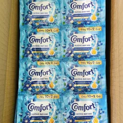 Combo 2 Dây 24 Gói Nước Xả Vải Comfort Hương Ban Mai Thơm Mát 18ml/Gói - Màu Xanh Biển