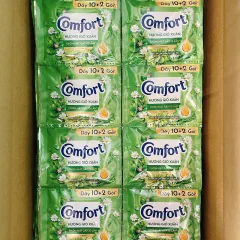Combo 2 Dây 24 Gói Nước Xả Vải Comfort Hương Gió Xuân Thơm Mát 18ml/Gói - Màu Xanh Lá