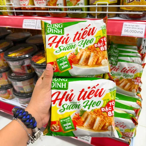 Hình ảnh Combo 2 Gói Hủ Tiếu Sườn Heo CUNG ĐÌNH 84g trong bộ sưu tập Mì gói, miến, cháo, phở, nui