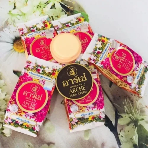 Combo 2 Hộp Kem Face Sâm Dưỡng Sáng Da Mặt Arche Pearl Cream AC Thái Lan 5g/hộp
