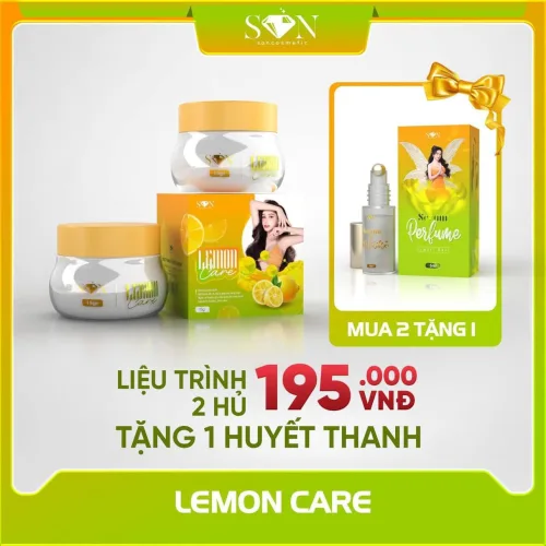 Bộ 2 hộp Kem Thâm Nách Lemon Care SON Cosmetic, tặng serum