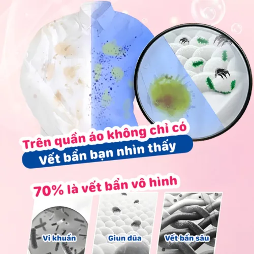 Bột giặt Top Gia hương nước hoa Pháp, combo 2 túi 850g