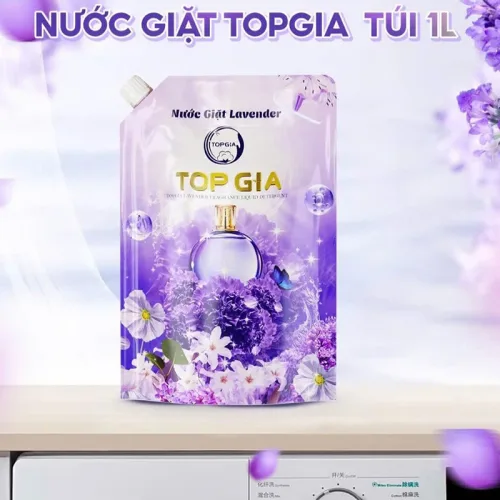 Combo 2 Túi Nước Giặt Topgia Hương Đắm Say 1 Lít (tổng 2 lít 2 túi)- Túi Tím