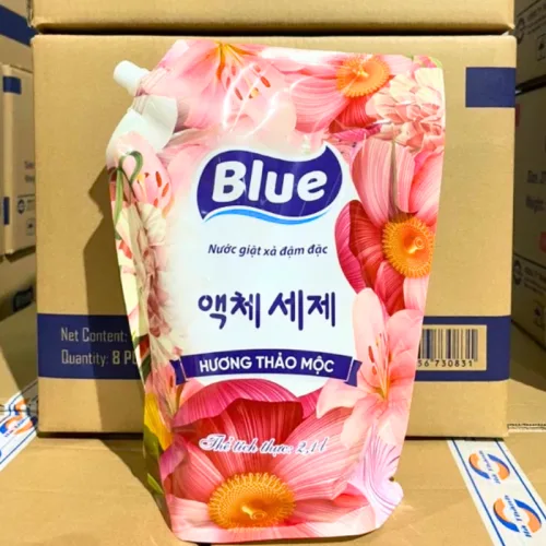 Combo 2 Túi Nước Giặt Xả Đậm Đặc Blue Hương Thảo Mộc 2,1L/Túi
