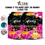 Bảng giá sỉ combo 2 Túi Nước Giặt Xả Minmy Màu Tím Hoặc Hồng 2,2kg/Túi