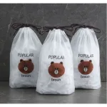 Combo 3 bịch túi bọc thực phẩm POPULAR màu nâu, 100 túi/bịch, 17x21x4 cm