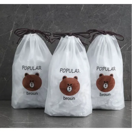 Combo 3 bịch túi bọc thực phẩm POPULAR màu nâu, 100 túi/bịch, 17x21x4 cm