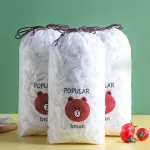 Combo 3 bịch túi bọc thực phẩm POPULAR màu nâu, 100 túi/bịch, 17x21x4 cm