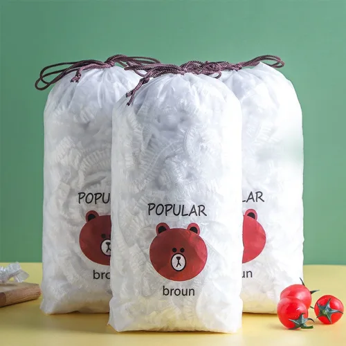 Combo 3 bịch túi bọc thực phẩm POPULAR màu nâu, 100 túi/bịch, 17x21x4 cm